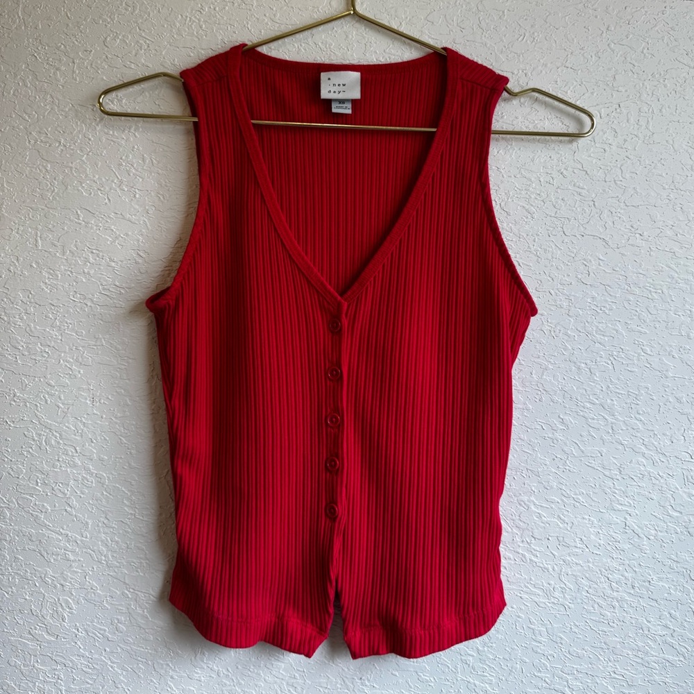 A New Day Button Down Tank